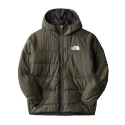 The North FaceReversible Perrito Outdoor Jack Junior New Taupe Green TNF Black