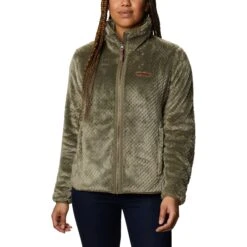 Columbia Fire Side Fleece Vest Dames Stone Green