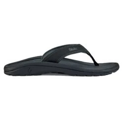 Olukai Ohana Slippers Heren Black Dark Shadow