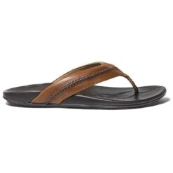 Olukai Mea Ola Slippers Heren Tan Dark Java