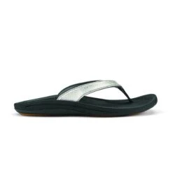 Olukai Kulapa Kai Slippers Dames Silver Black
