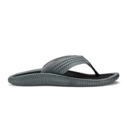 Olukai Ulele Slippers Heren Dark Shadow Black