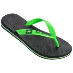 Ipanema Classic Brasil Slippers Junior Black Green