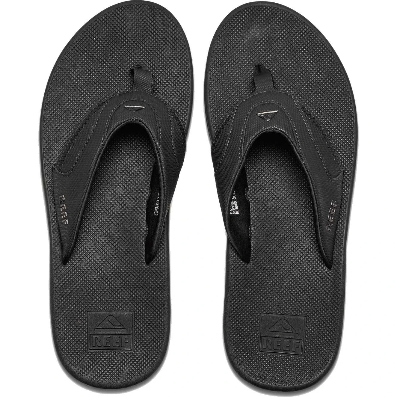 Reef Fanning Slippers Heren Black - Afbeelding 3