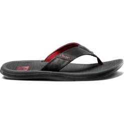 Reef Santa Ana Slippers Heren Raven Red