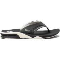 Reef Fanning Slippers Heren Raven White