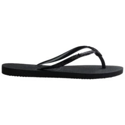 Havaianas Slim Glitter II Slippers Dames Black Dark Grey