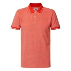 Petrol Industries Causal Polo Heren Bright Coral