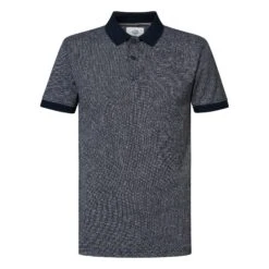 Petrol Industries Polo Met All-over Print Heren Midnight Navy