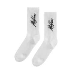 Malelions Signature Sokken White 2-pack