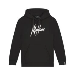 Malelions Essentials Hoodie Junior Black White