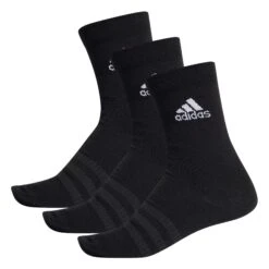 Adidas Light Crew Sokken Black 3-pack