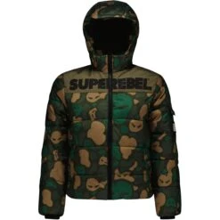 SuperRebel HUNTER Winterjas Junior All Over Camou Army