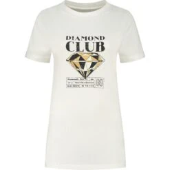 NIKKIE Diamond Club Shirt Dames Star White
