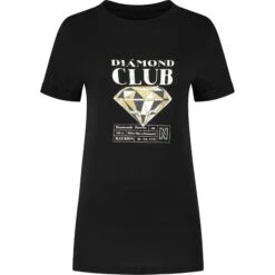 NIKKIE Diamond Club Shirt Dames Black