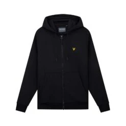Lyle & ScottFull Zip Fly Fleece Vest Heren True Black
