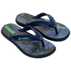 Rider R1 Energy Slippers Junior Black Blue Green