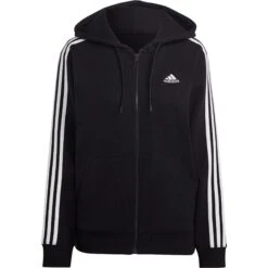 Adidas Essentials 3-Stripes French Terry Vest Dames Black White