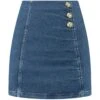 NIKKIE Bex Rok Dames Mid Blue Denim