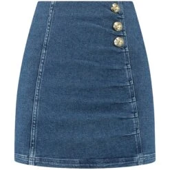 NIKKIE Bex Rok Dames Mid Blue Denim
