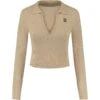 NIKKIE V-neck Collar Top Dames Latte