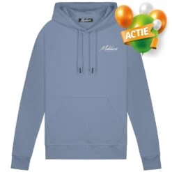 Malelions Lifestyle Hoodie Heren Stone Blue