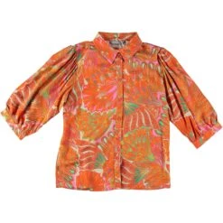 Geisha Cultural Vlinder Blouse Dames Coral