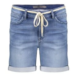 Geisha Denim Short Dames Mid Blue Denim