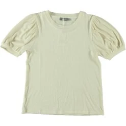 Geisha Rib Shirt Dames Off-white