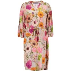 Geisha Midi Jurk Dames Flowerprint