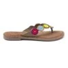 Lazamani 75.451 Slippers Dames Multi Taupe