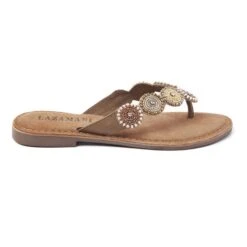 Lazamani 75.451 Slippers Dames Beige