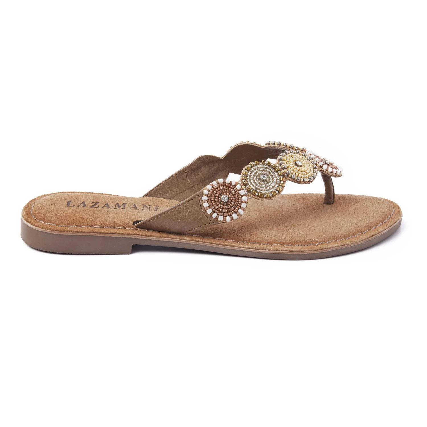 Lazamani 75.451 Slippers Dames Beige