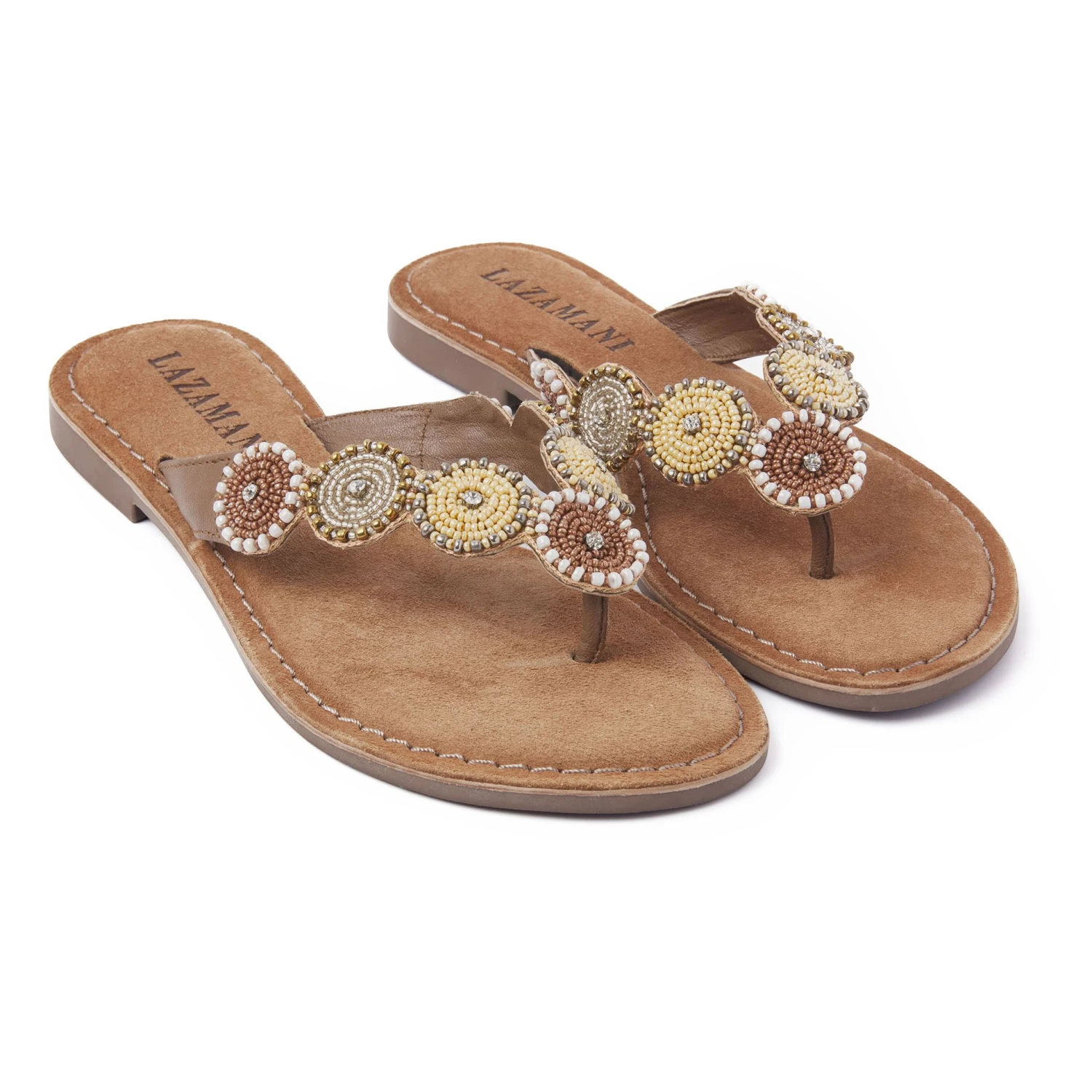 Lazamani 75.451 Slippers Dames Beige - Afbeelding 2