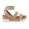 Lazamani 75.812 Sandalen Dames Jute Cork Wedge