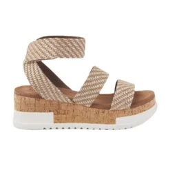 Lazamani 75.812 Sandalen Dames Jute Cork Wedge