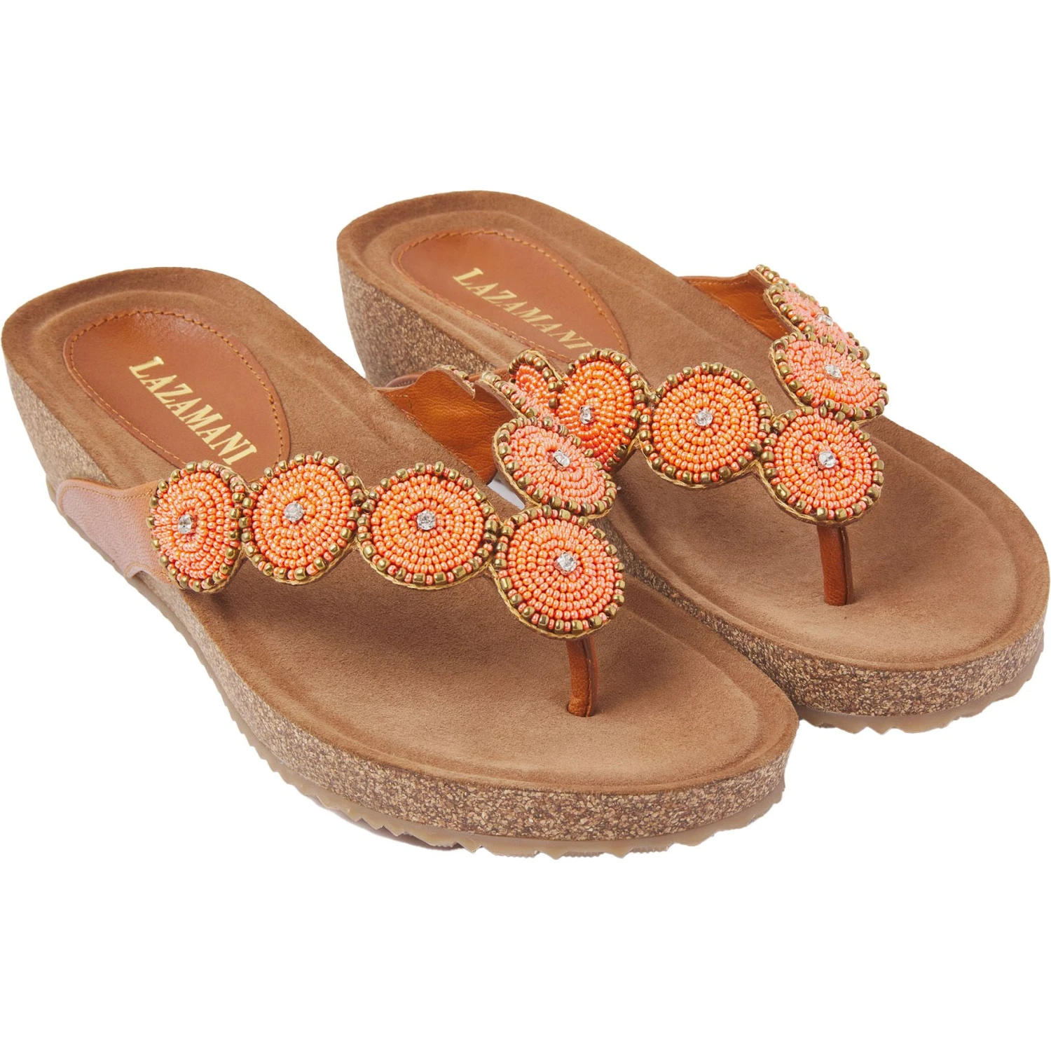 Lazamani 75.457 Slippers Dames Orange - Afbeelding 2
