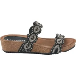 Lazamani 75.366 Slippers Dames Rounds Black
