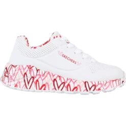 Skechers Uno Lite - Lovely Luv 314976L Vrijetijdsschoenen Junior Wit Rood Roze