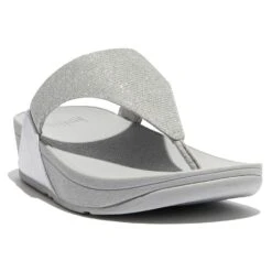 Fitflop LuLu Shimmerlux Slippers Dames Zilver