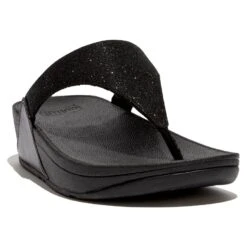 Fitflop LuLu Shimmerlux Slippers Dames Black