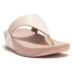 Fitflop LuLu Leather Slippers Dames Stone Beige