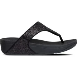 Fitflop Lulu Glitter Toe-Thongs Slippers Dames Black