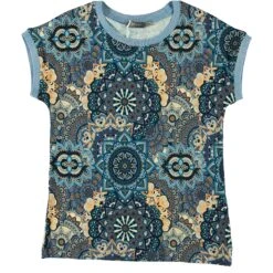 Geisha Fancy Shirt Dames Blue