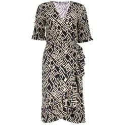 Geisha Jurk Dames Black Sand Comb