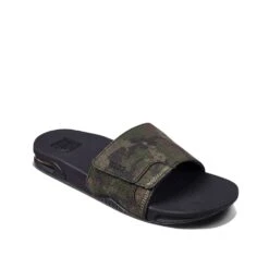 Reef Fanning Slippers Heren Olive Camo