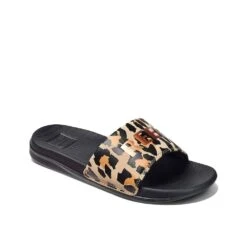 Reef One Slide Classic Slippers Dames Leopard