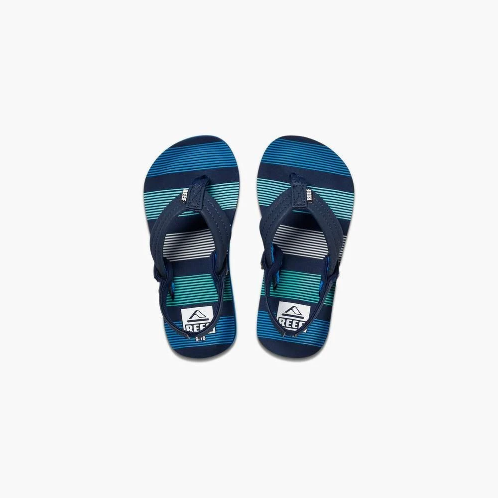 Reef Little Ahi Slippers Junior Deep Sea Stripes Blue - Afbeelding 4