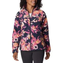 Columbia Benton Springs Fleece Vest Dames Wild Geranium Wisterian
