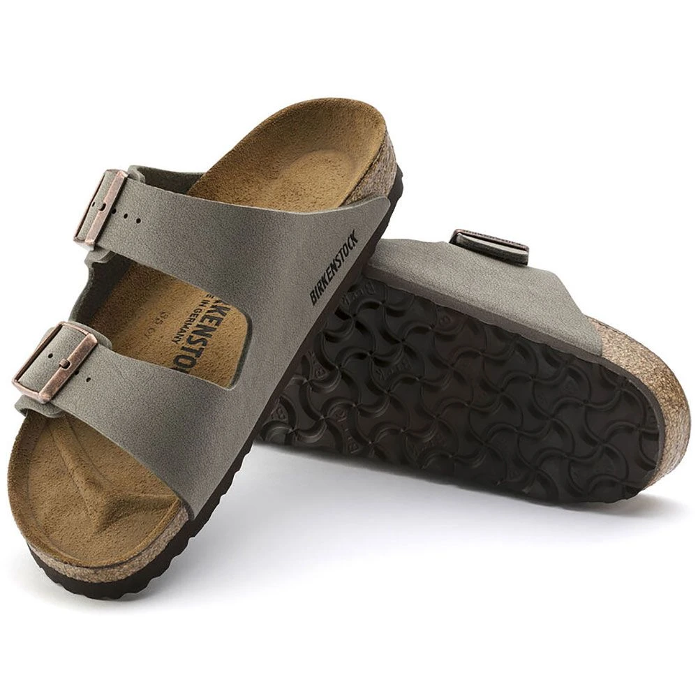 Birkenstock Arizona Slippers Smal Heren Stone - Afbeelding 3